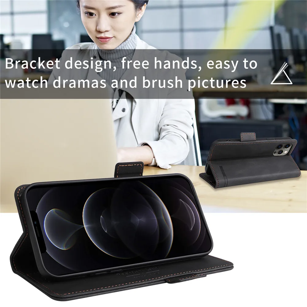5G Luxury Leather 360° Protective Wallet Case