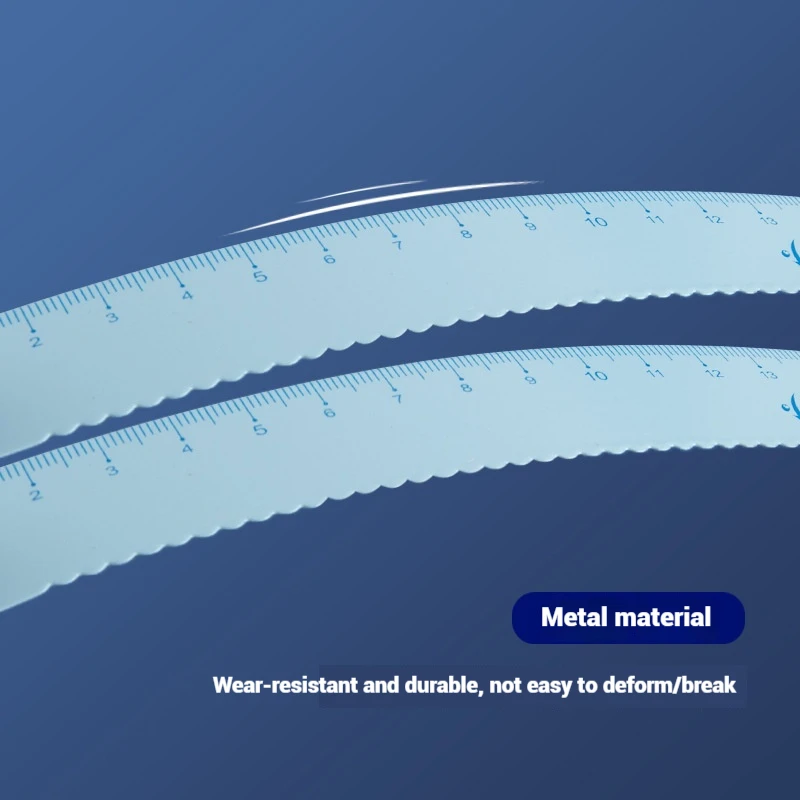 Creative iron ruler set trigonboard primary school stationery multi-functional simple measurement painting tools