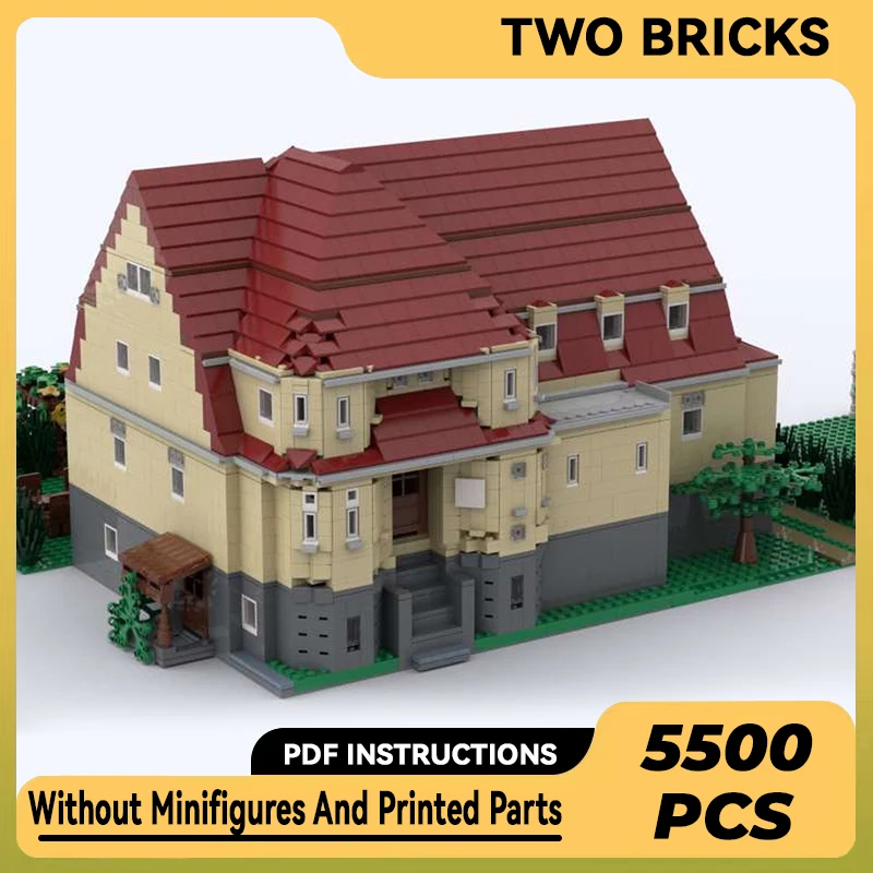 

Moc Building Blocks Street View Model Youth Building Technical Bricks DIY Assembly Construction Toys For Childr Holiday Gifts