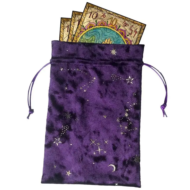 

Velvet Drawstring Bag Thick and Reusable Dices Bag Jewelry Bag Pouch for Tarot Rune Bag Playing Cards Coins Cosmetics Cards