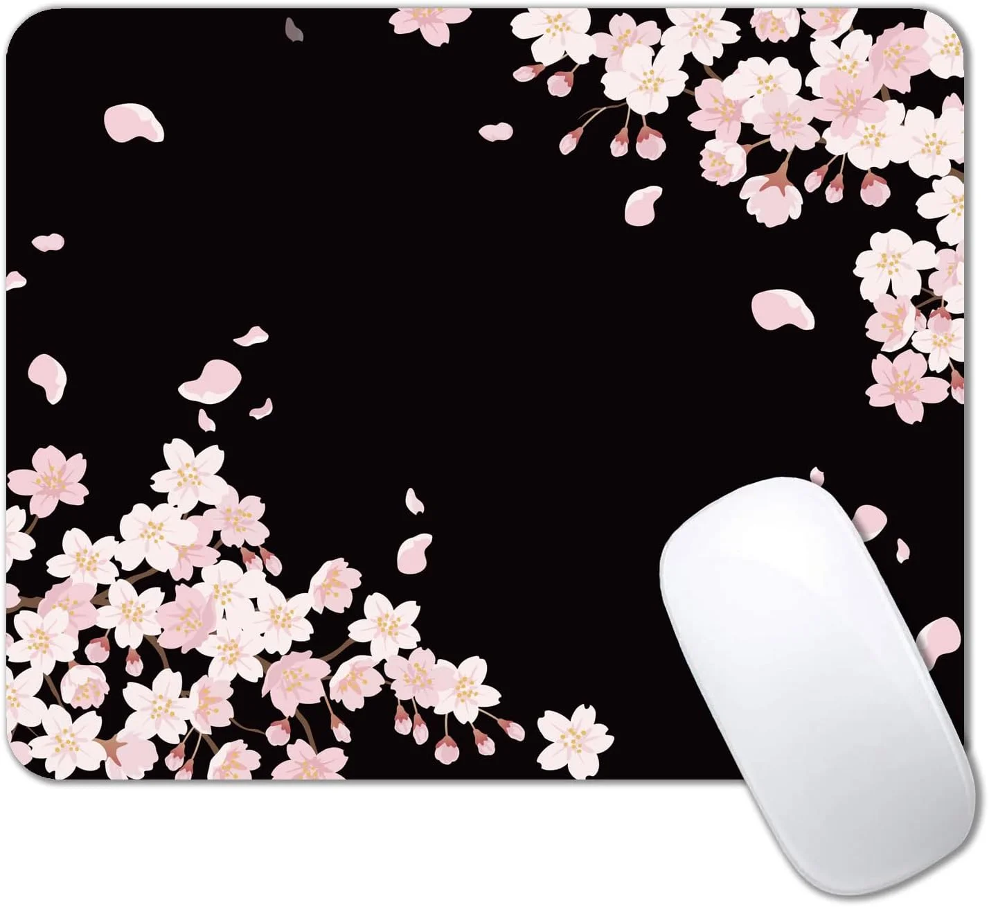 Charming Sakura Cherry Blossom Floral Mousepad - Pink Non-Slip Gaming & Office Desk Mat