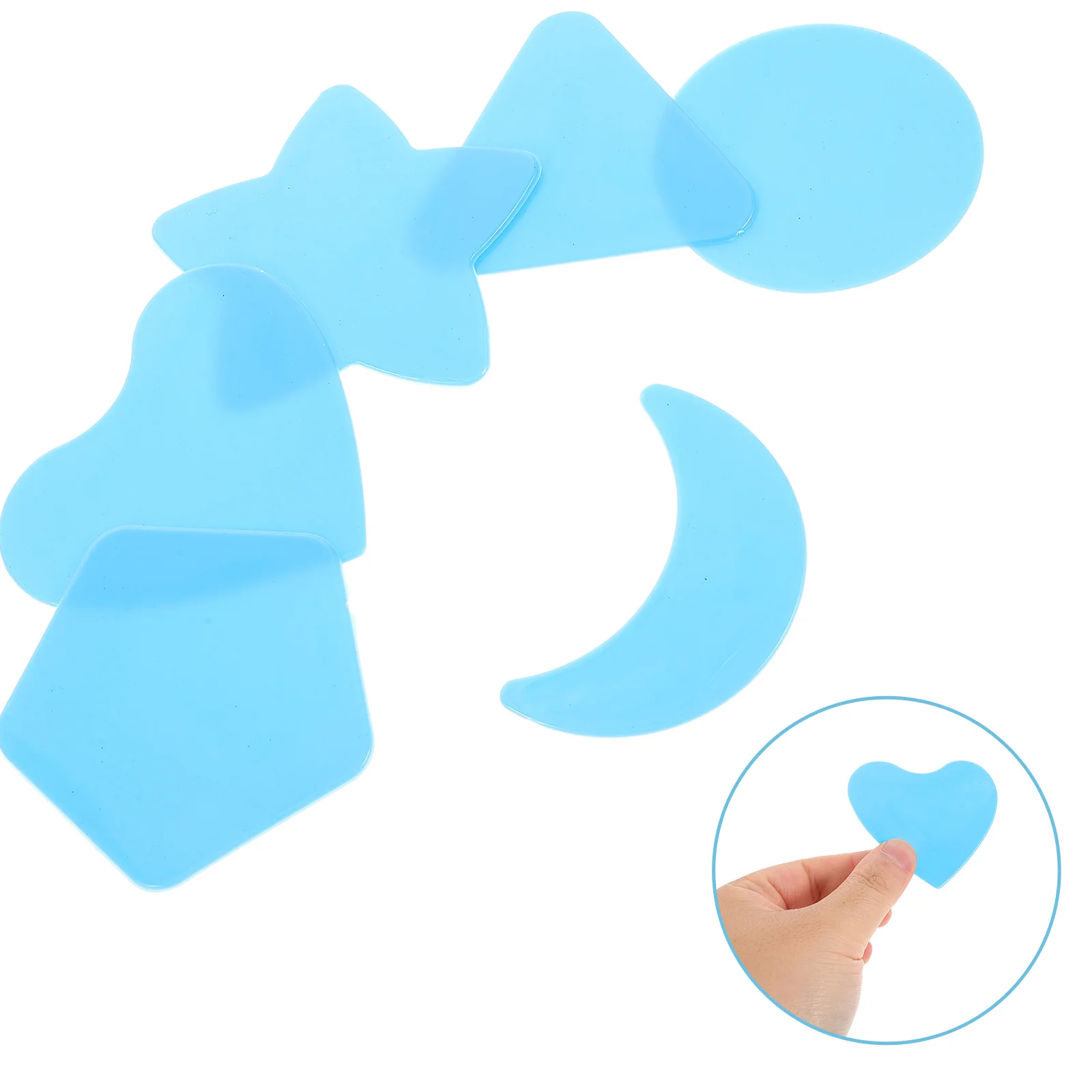 18 Pcs Star Shape Hair Styling Mold Child Model Silica Gel Barber Machine Parts