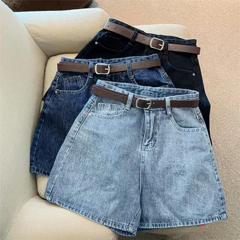 Women High Waist Denim Shorts 1