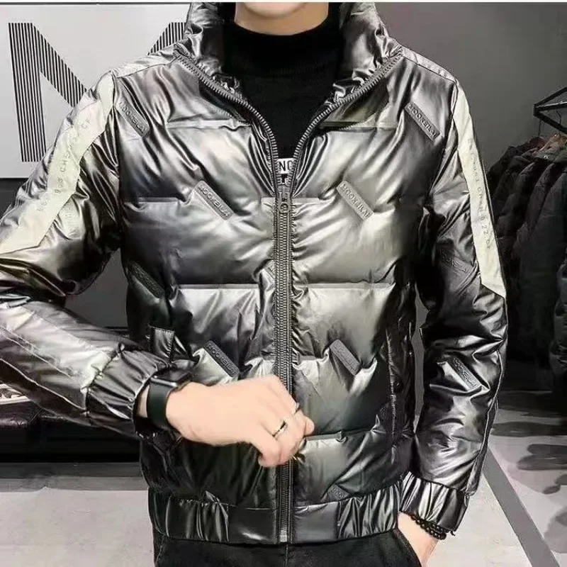 

Parkas Short Men's Down Jacket Padding Male Padded Coats Warm Clothes Hot Winter 2023 Outerwear 2024 Lightweight Youth Quilted