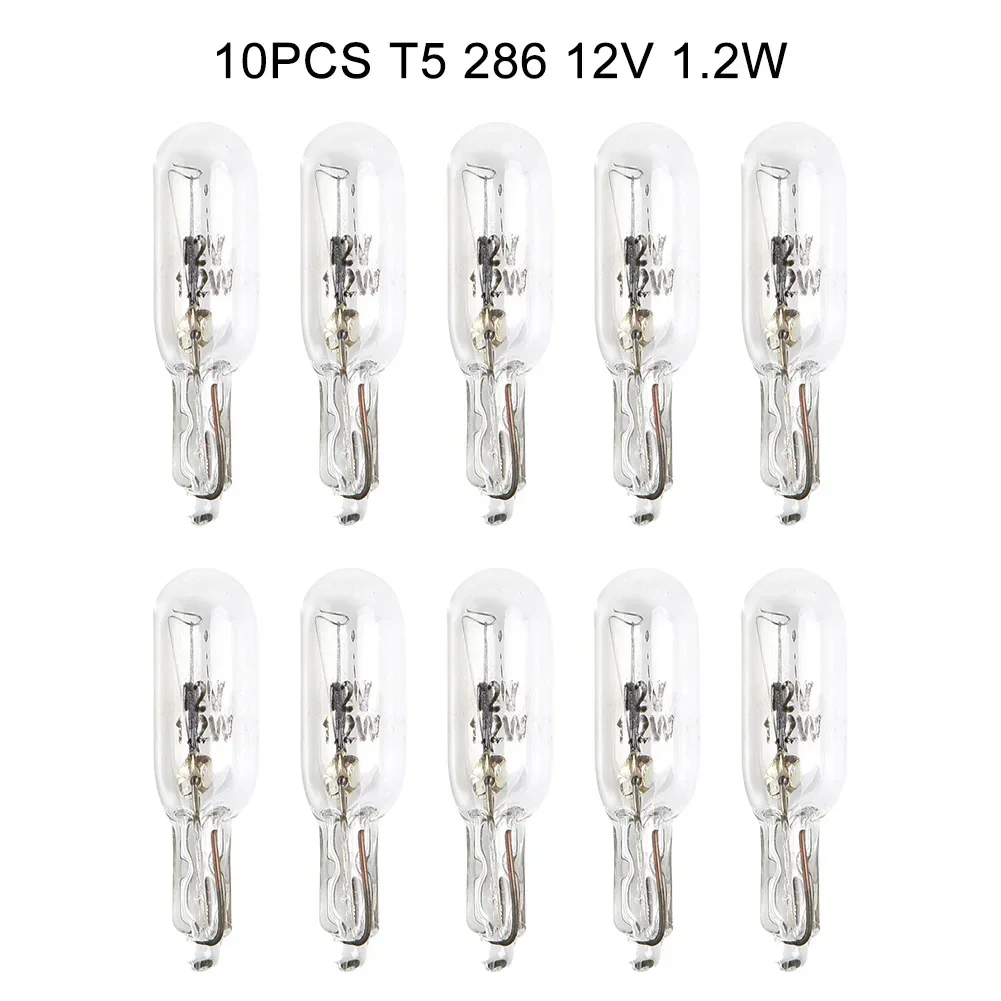 car interior lights 10PCS T5 286 12V 1.2W car dashboard light bulb or instrument panel bulb for dashboard lamps