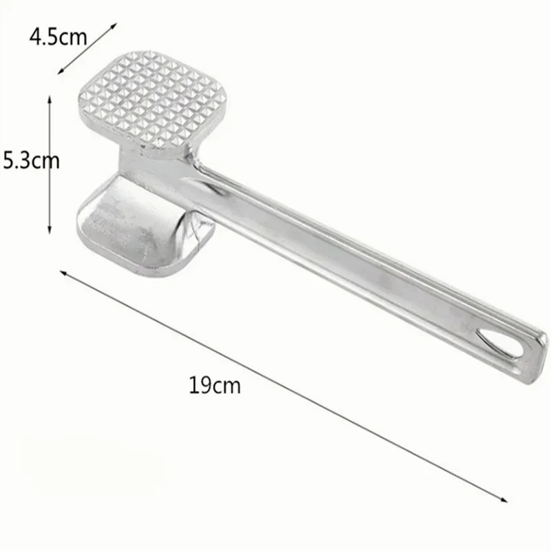 Meat Tenderizer 1Pcs Two Sides Loose Tenderizers Portable Steak Pork Tools Kitchen Gadgets Multifunction Meat Hammer Aluminum Alloy