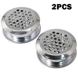 2pcs Air Vent Grille Air Outlet Fresh System Air Vent Grille Ventilation Plugs Cabinet Stainless Steel Stainless Steel Exterior