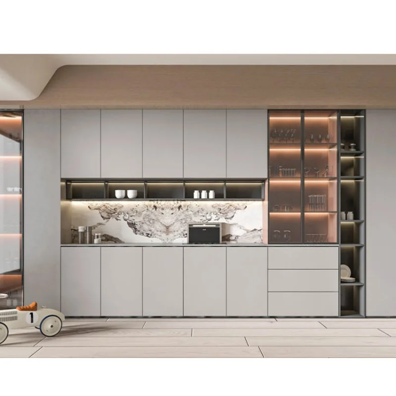 

custom，Wine cabinet customization，Factory Customized Luxury Cabinets Modern Glass Display Wine Cabinet For Living Room