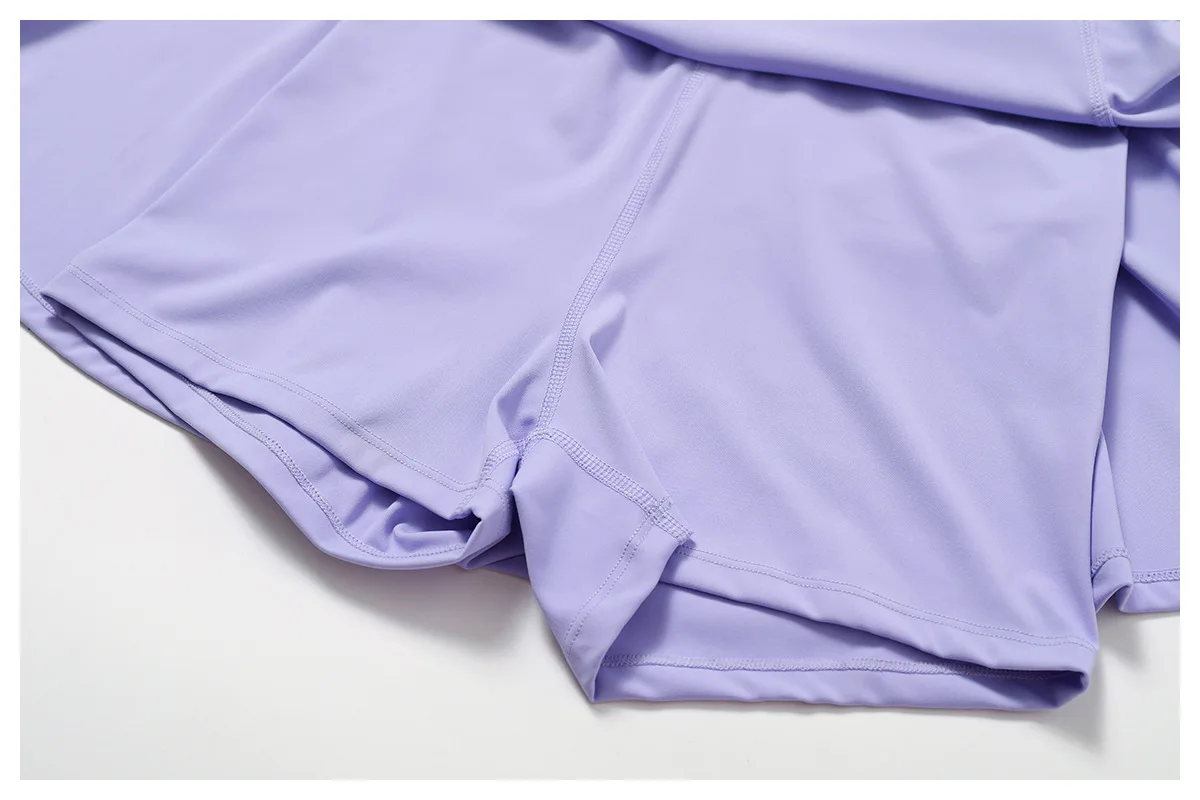 Women's Summer New Outdoor Running Fitness Tennis Skirt Naked anti glare Undercover sports dress
