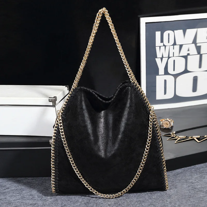 

Women's Chain Portable New Big Chain Shoulder Luxury Handbags High Quality Casual Crossbody Designer Tote Bags for Women