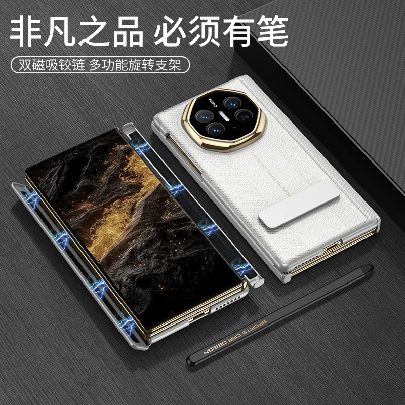 حافظة لهاتف هواوي ميت XT شفافة للأعمال قابلة للطي...