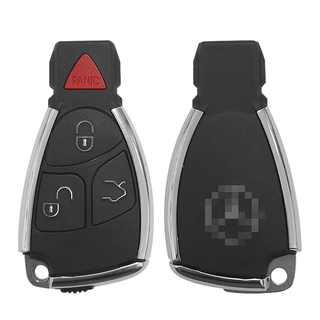 Upgrade your Mercedes Benz car key with the XNRKEY 3/4 Button Modified Smart Remote Car Key Shell Case Fob