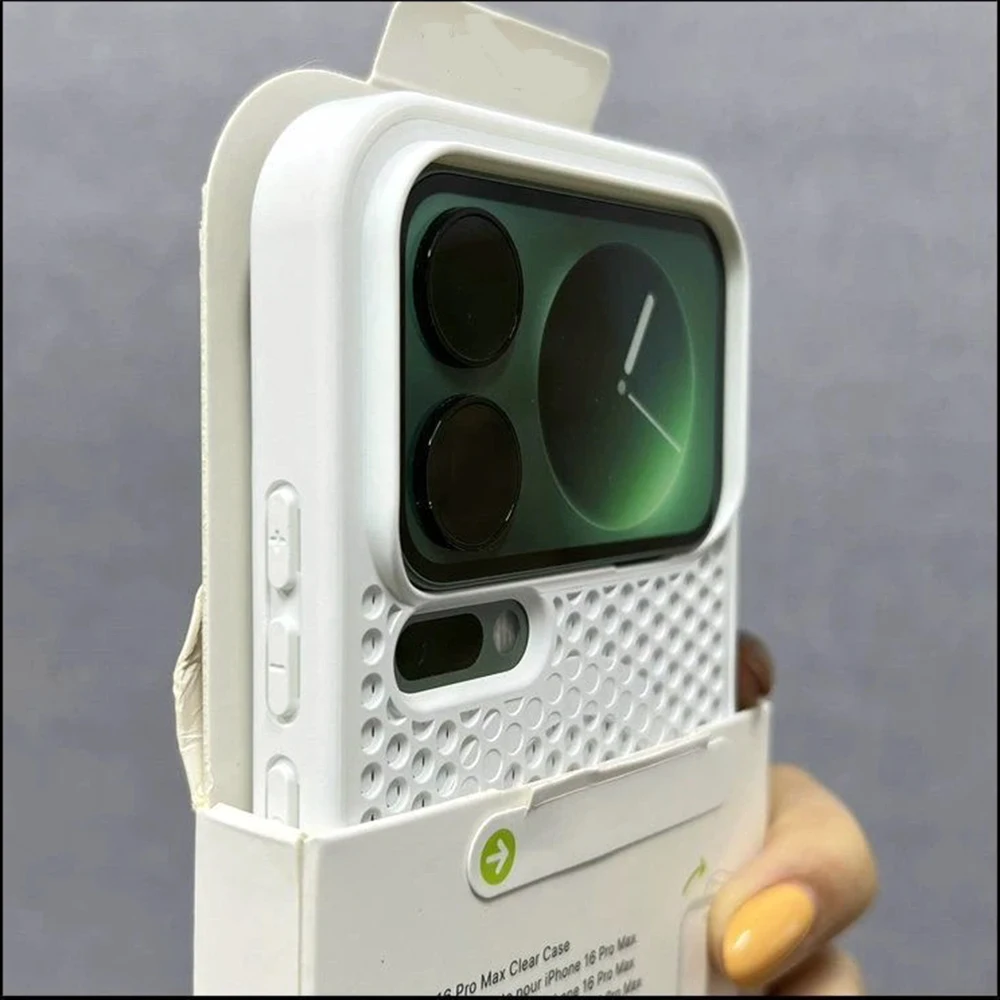 Magnetic Cooling Heat Dissipation Breathable Mesh Hard Back Cover Case