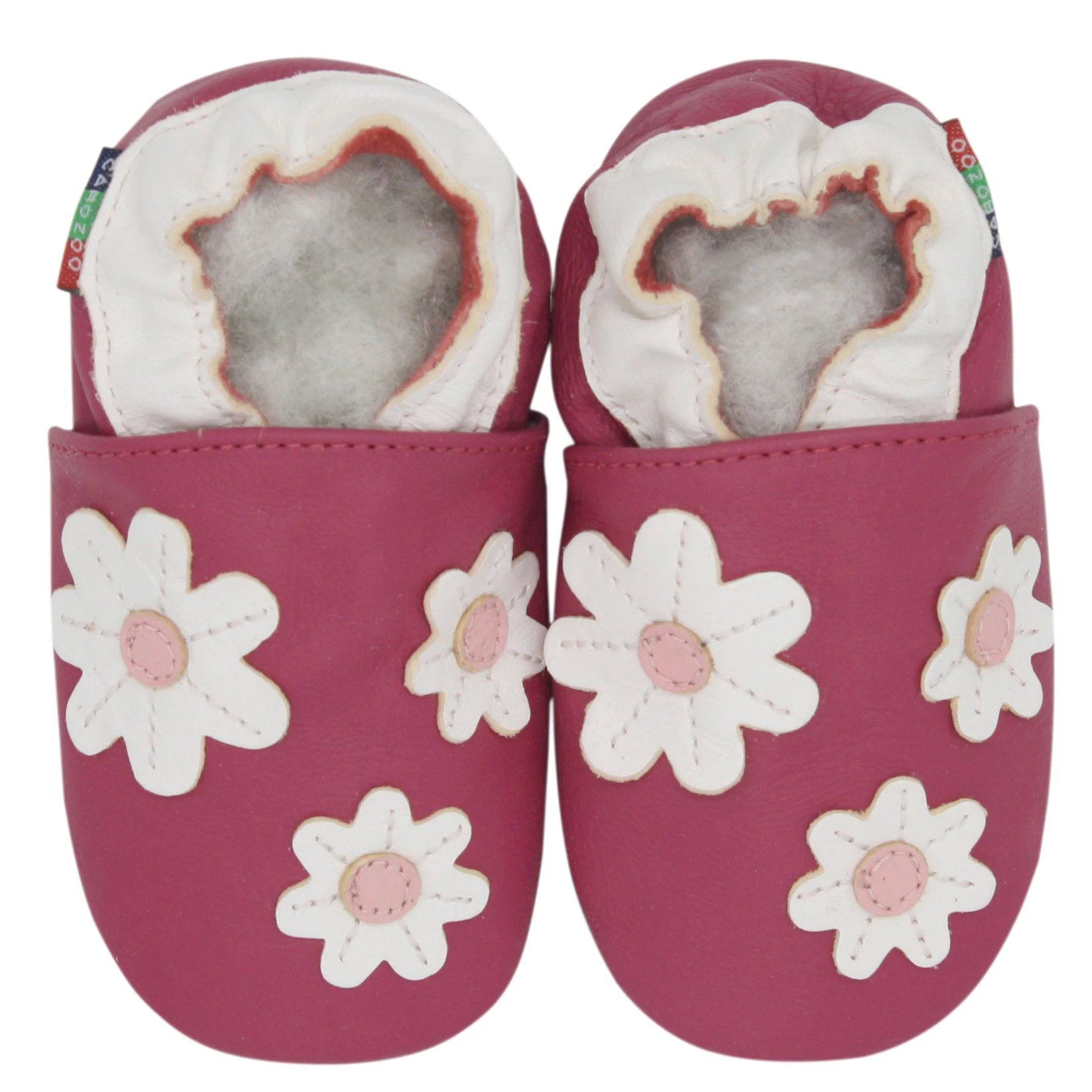002Carozoo Girl Boy Shoes Soft Sheepskin Leather Shoes Skid-Proof Soft Soled Shoes Baby First Walkers Shoe Fit 0-24 Monther 5