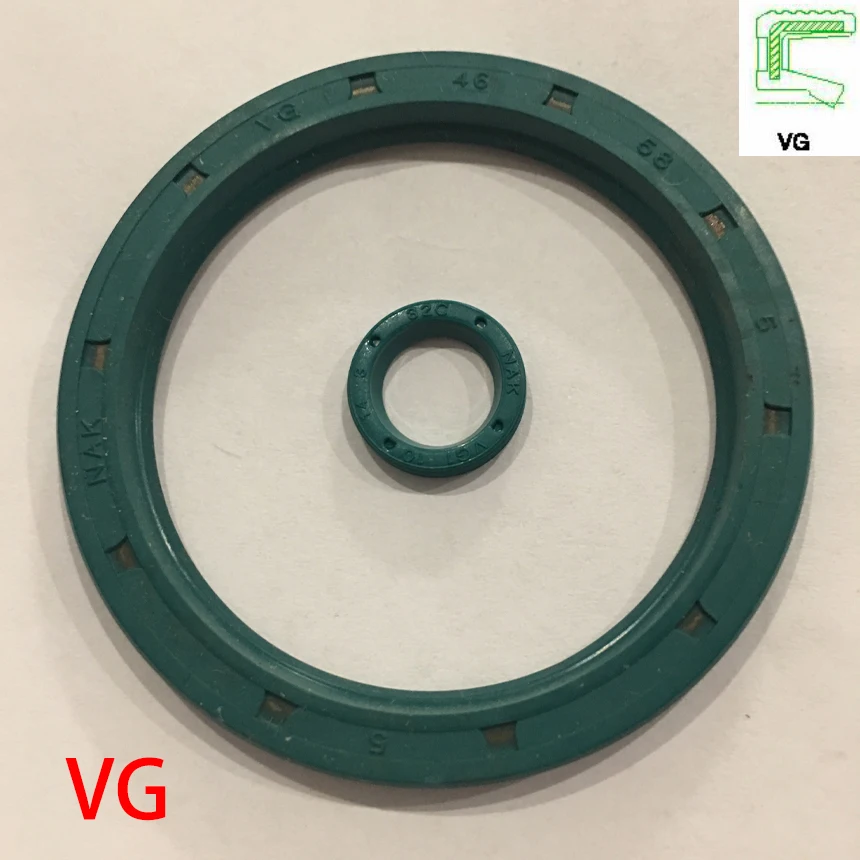 

VG 10*14*3 10x14x3 10*15*3.1 10x15x3.1 Green NBR Nitrile Rubber U Single Lip External Thread Rotaroty Skeleton Gasket Oil Seal