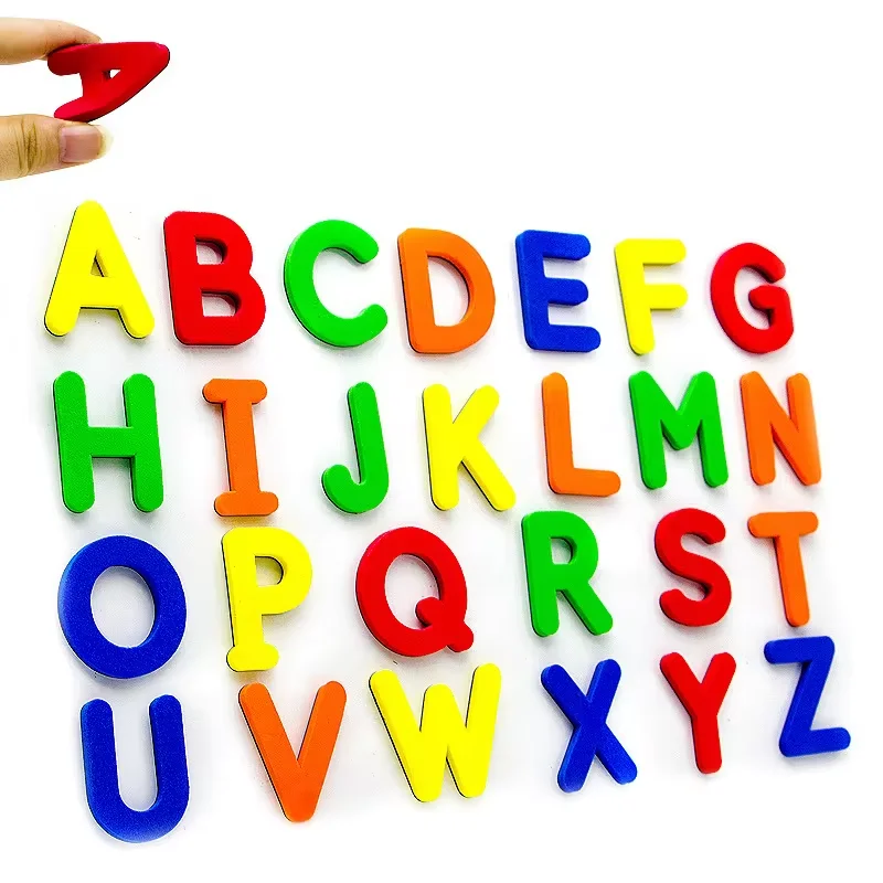 24-76pcs Magnetic Alphabet Letters EVA Foam Refrigerator Stickers Toddlers Kids Learning Spelling Counting Educational Toys Gift 5