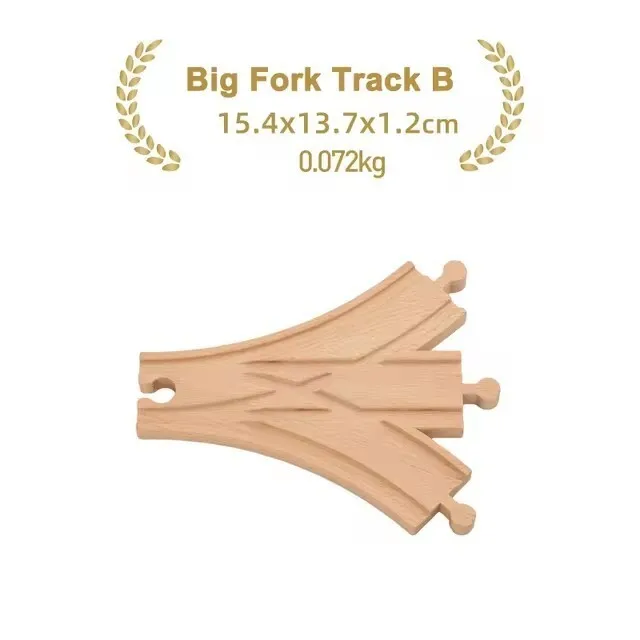 Premium Beech Wood Railway Train Track Accessories for Children’s Educational Play