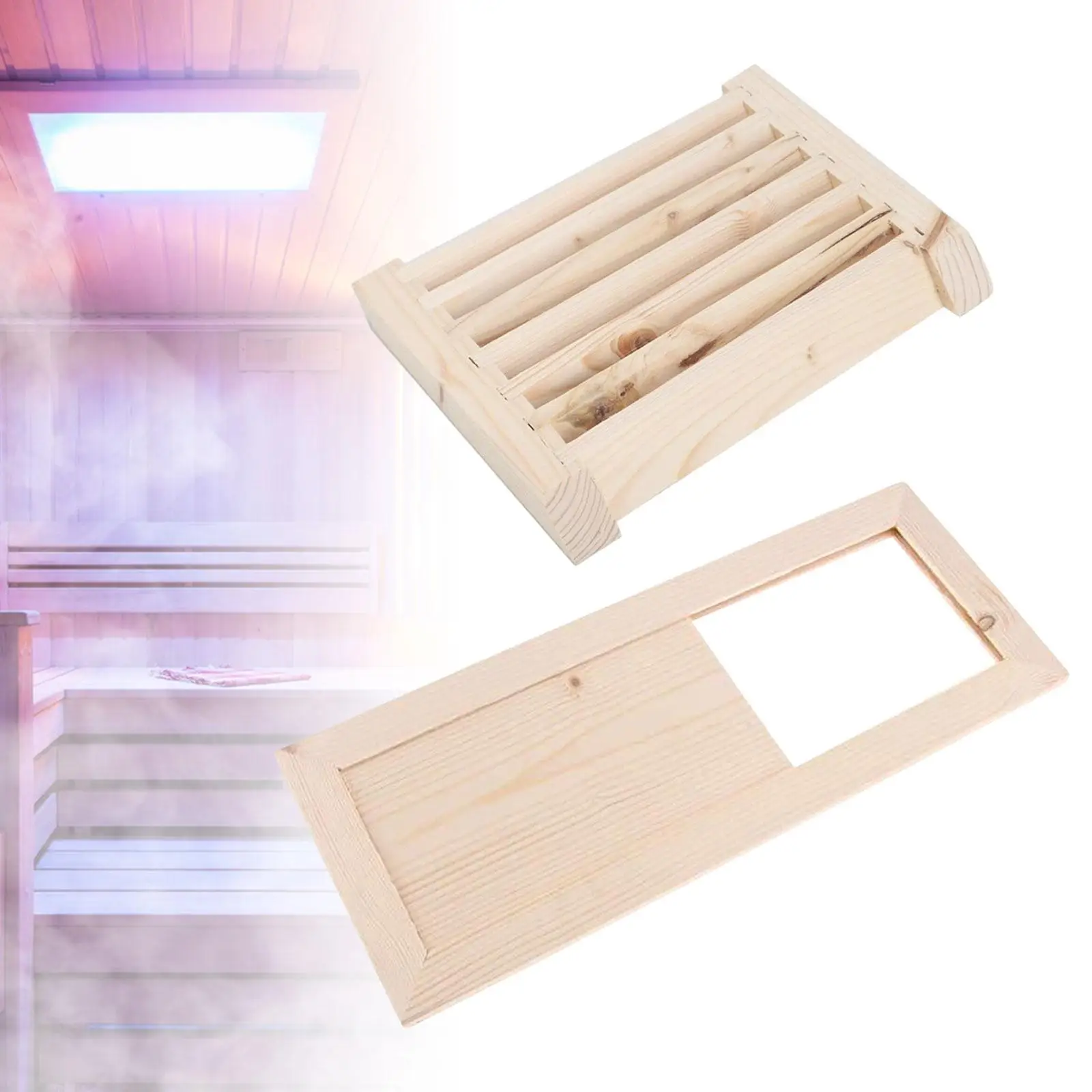 Steam Room Air Vent Grille Ventilation Louvers Steam Room Vent Air Ventilation Panel for Bathroom Bath Steam Room Swimming Pool