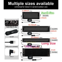 5V USB LED Matrix Pixel Panel Multilingual APP DIY Graffiti Scrolling Text Animation Display Car Remote Truck Devil's Eye Lights 2