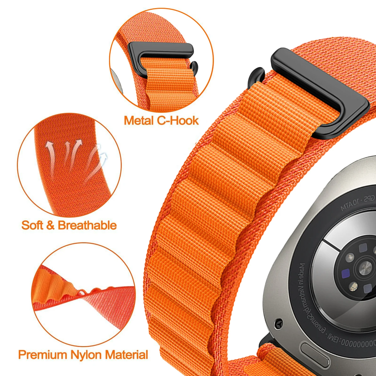 Trail Loop Sport Watchband Strap - Premium Alpine Loop Bracelet