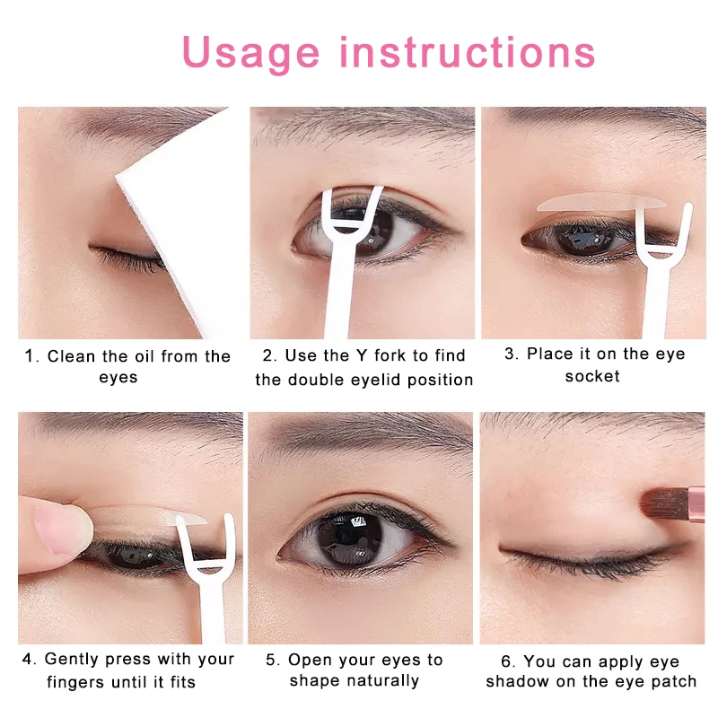 Double Fold Eyelid Tape 720/1056PC Invisible Self-Adhesive Waterproof Fiber Stickers for Eyelid