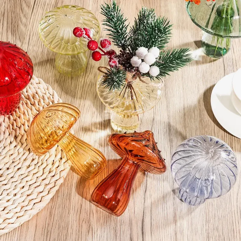 Mushroom-Shaped Glass Vase 3
