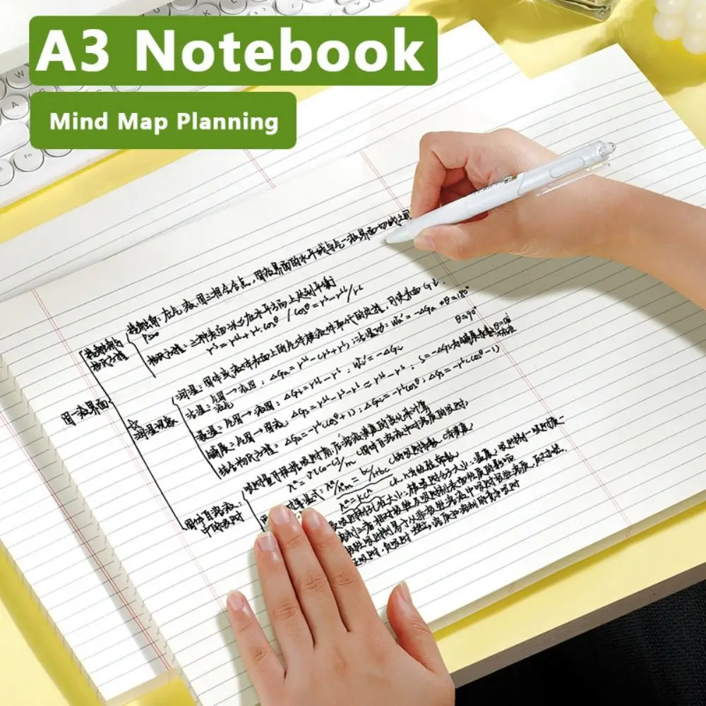 50sheets Thickened A3 A3 Notebook Tearable Mind Map Planning Notepad Students Writing Memo Pads Student