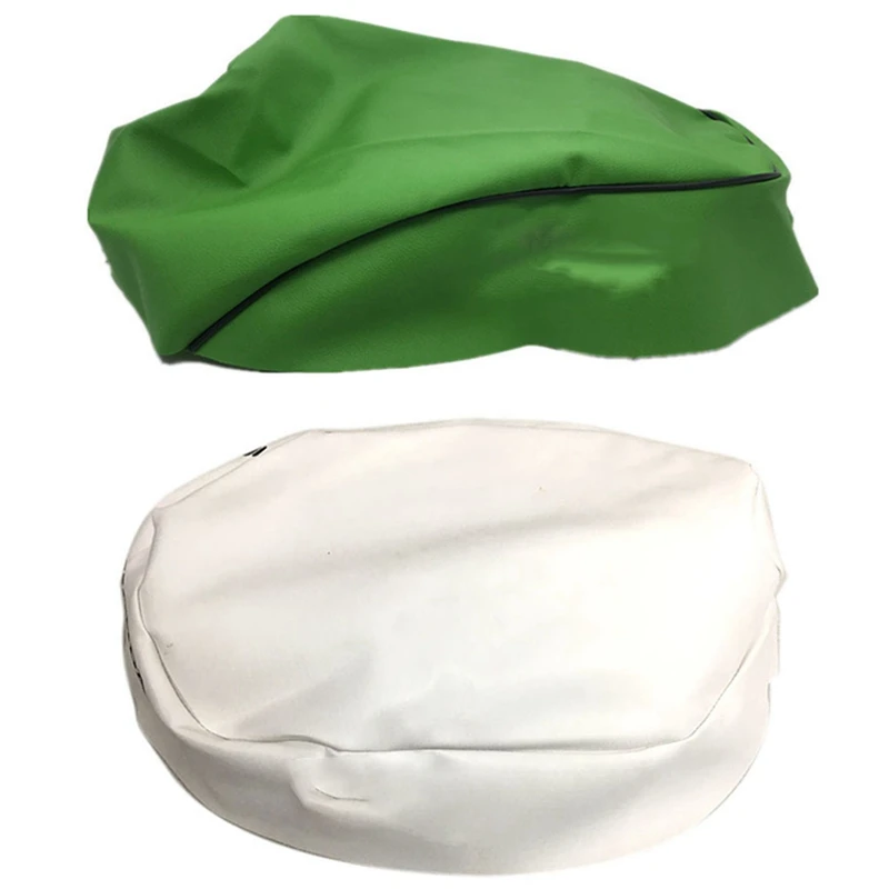 

Чехол на сиденье мотоцикла, чехол из искусственной кожи для Honda DIO AF17/AF18, модификация мотоцикла, белый и зеленый, 2 шт.