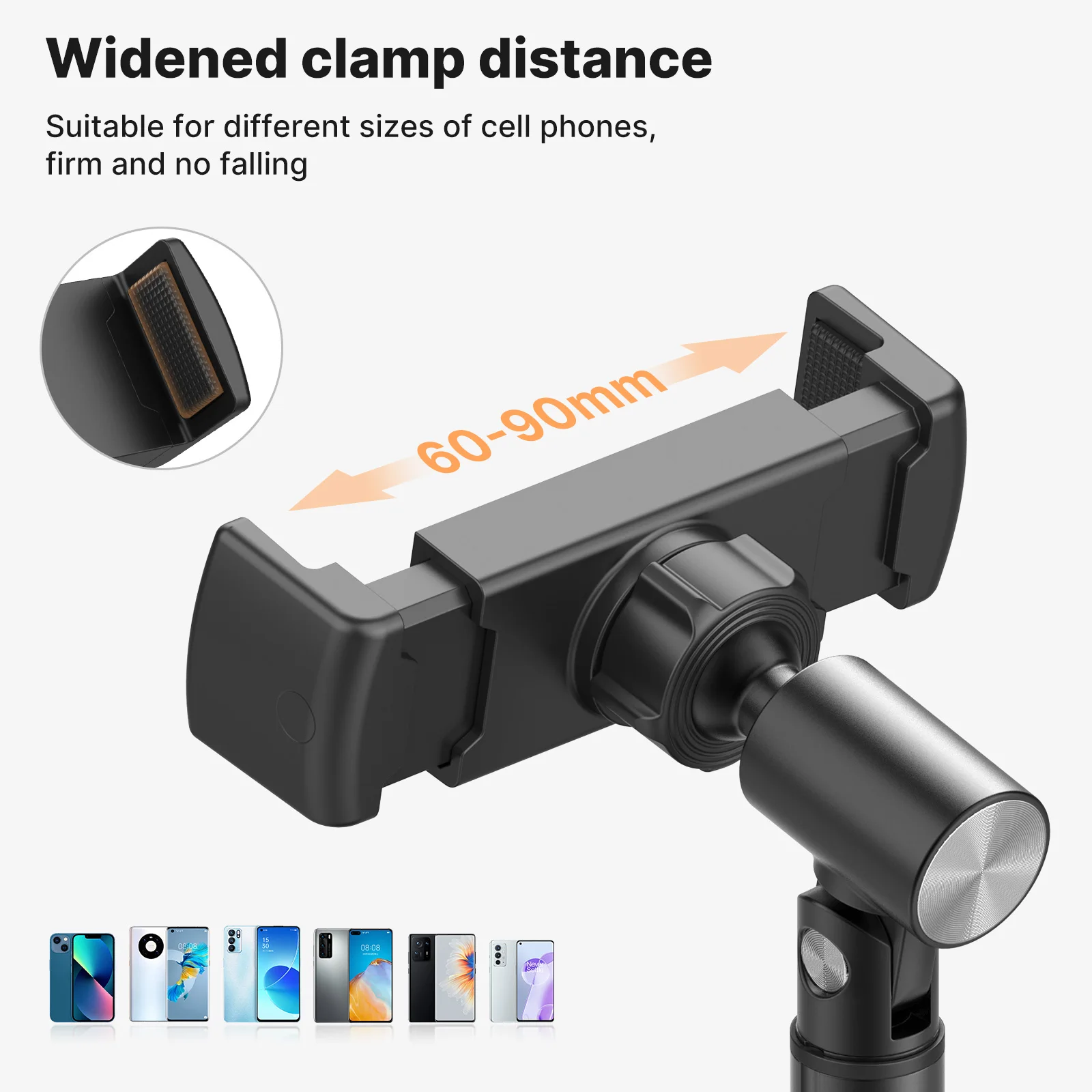 VIJIM HP004 Adjustable Phone Stand Compatible for Livestreaming Kitchen Vlog Shot Table Mount for Smartphone Brackets