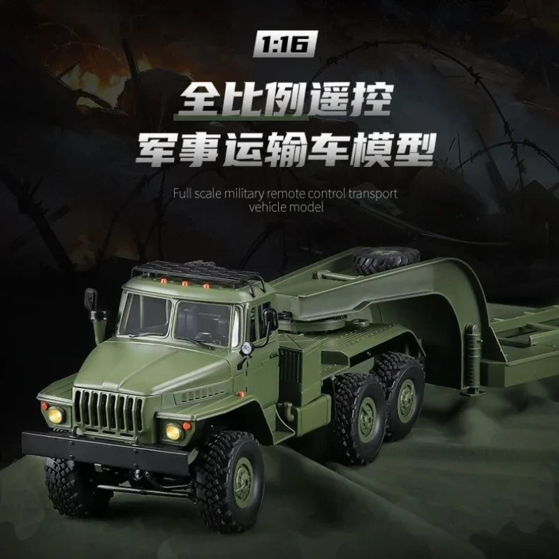 1/16 Rc Truck Wpl B36-3 Full Scale Military Model Remote Control Transport Truck Super Long Crawler Children'S Outdoor Toy Car 3