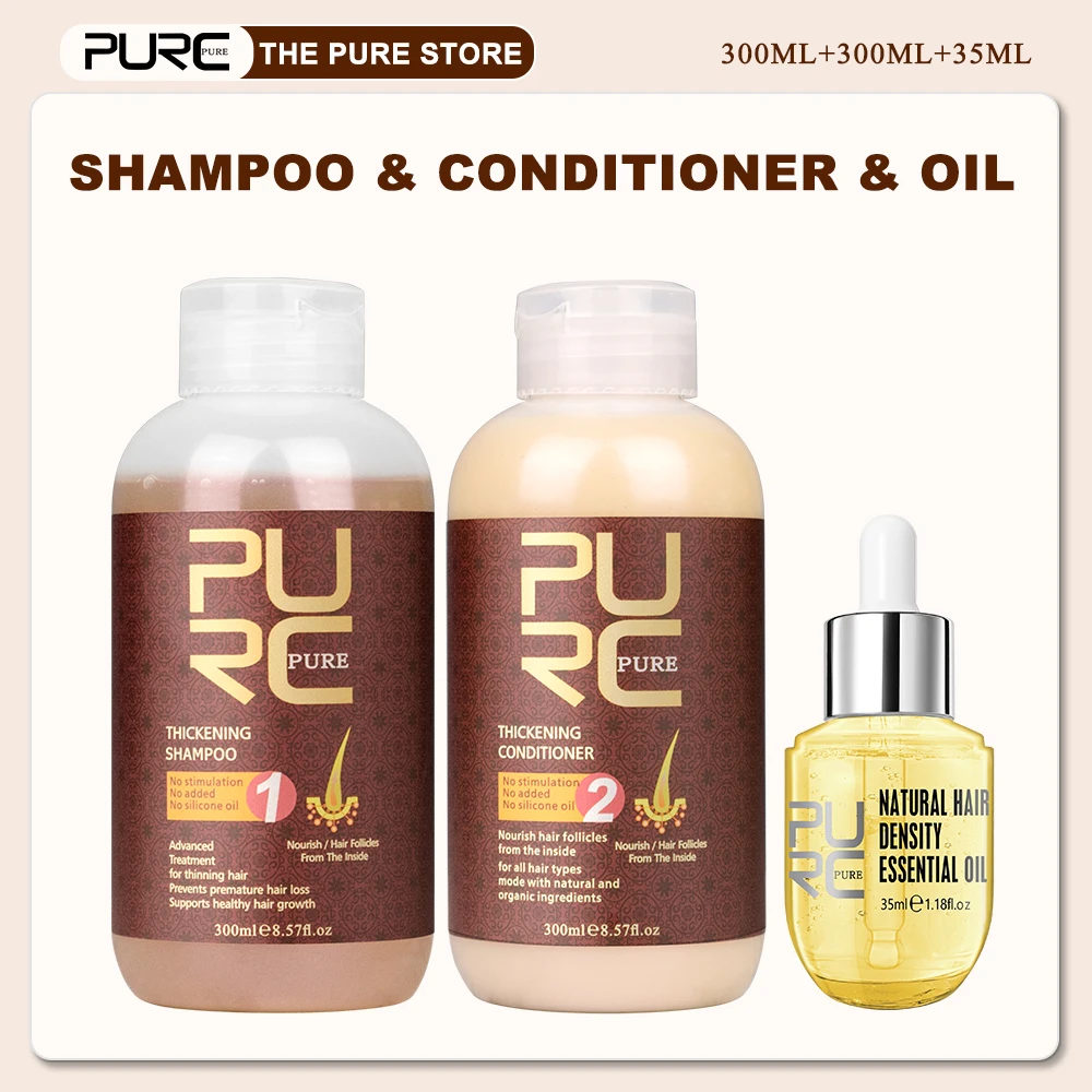 남녀공용 샴푸 컨디셔너 세트, 생강, 로즈마리, 비오틴 헤어 오일 및 세럼 스프레이, 헤어 뿌리 트리트먼트 클리닝, 소프트 PURC  Best5