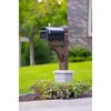 Premium Mailbox Post Set Cross-Arm Classic Coffee（Post box not included） 4