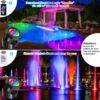 12 LED RGB Underwater Pond Lights IP68 Landscape Fountain Spotlight Bluetooth APP Control for Fish Aquarium Tank Garden Yard 4