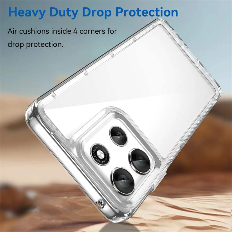 Transparent Anti-Knock Silicone Colorful Back Cover Case