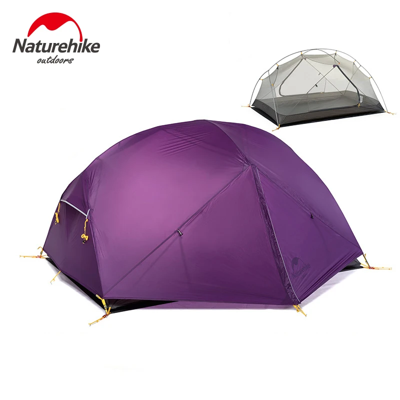 Camping Tent for Naturehike Mongar 2 Ultralight Outdoor 3 Season Waterproof 20D Nylon 2 Person Backpacking