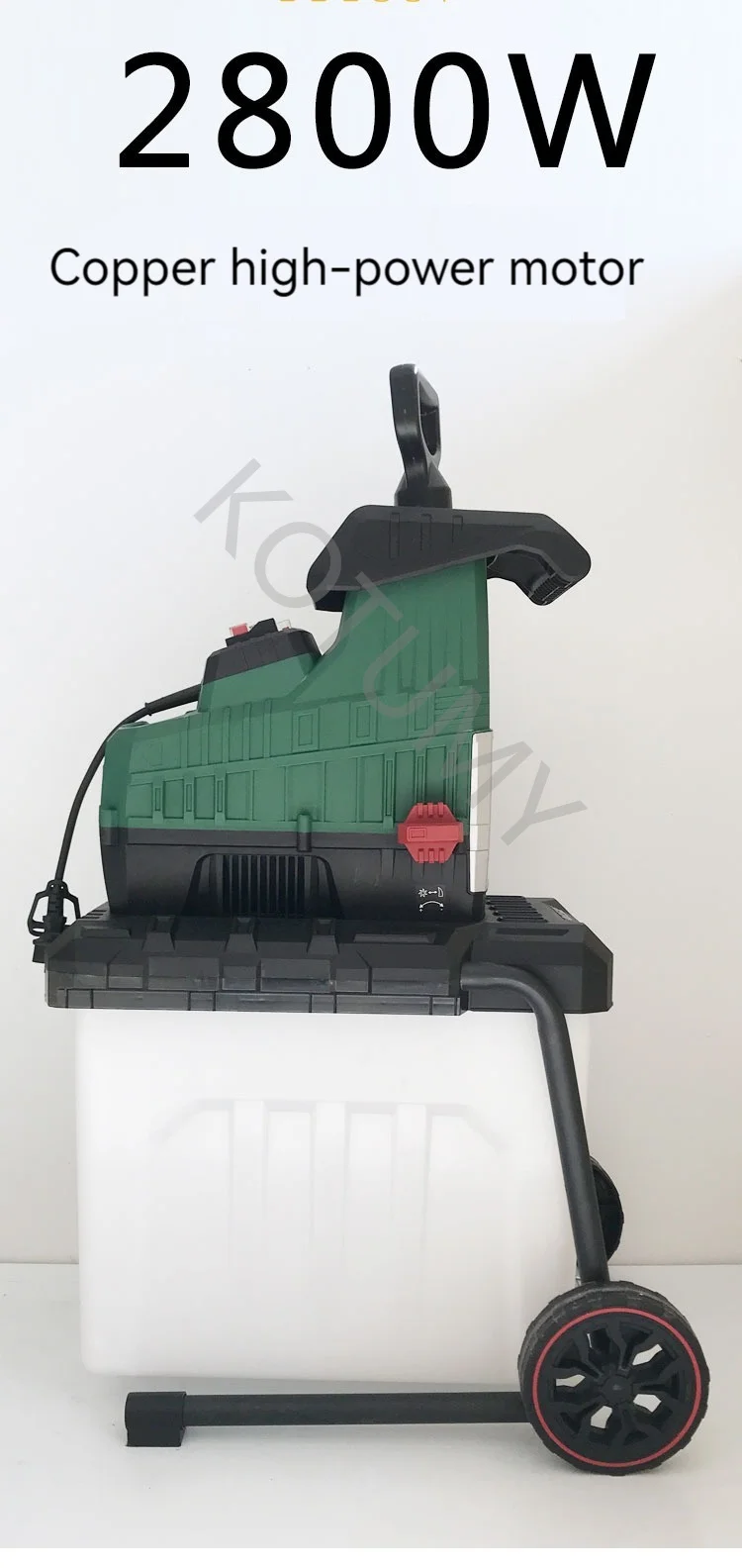 Description Picture 5 of item2800W Industrial Household Electric Wood Branch Shredder Garden Tree Leaf Electric Pulverizer High Power Breaking Machine