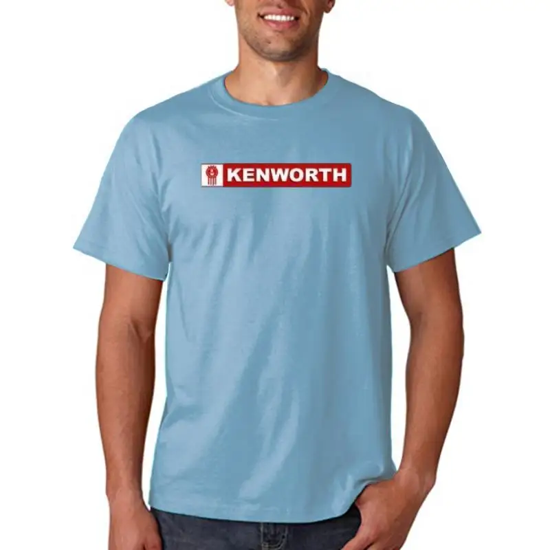 

Kenworth Truck Logo Trucker Cor outo Block White T-Shirt Mens s Tee Shirt Cool T Shirts Foshion Tops Clothing