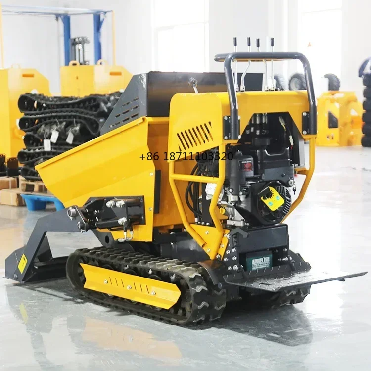 China Cheap Self Loading Mini Farm Dumper Truck Mini Crawler Dumper For Sale