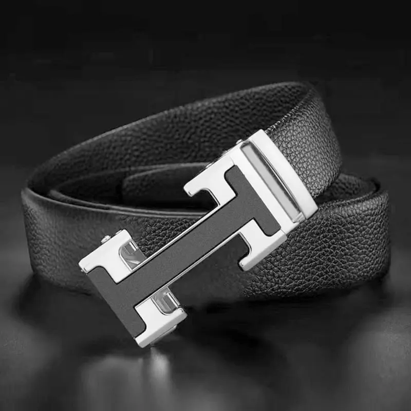 Men's belt new automatic buckle men's belt fashion casual high-grade sense all business belt gentleman