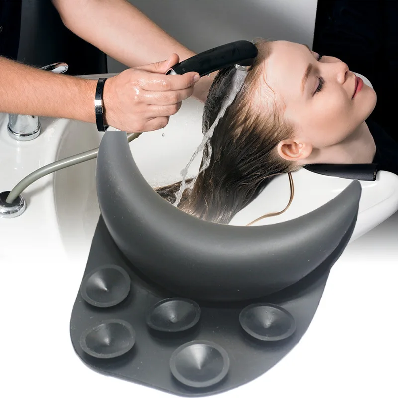 Hot sale salon shampoo chair ceramic sink soft silicone neck rest salon pillow