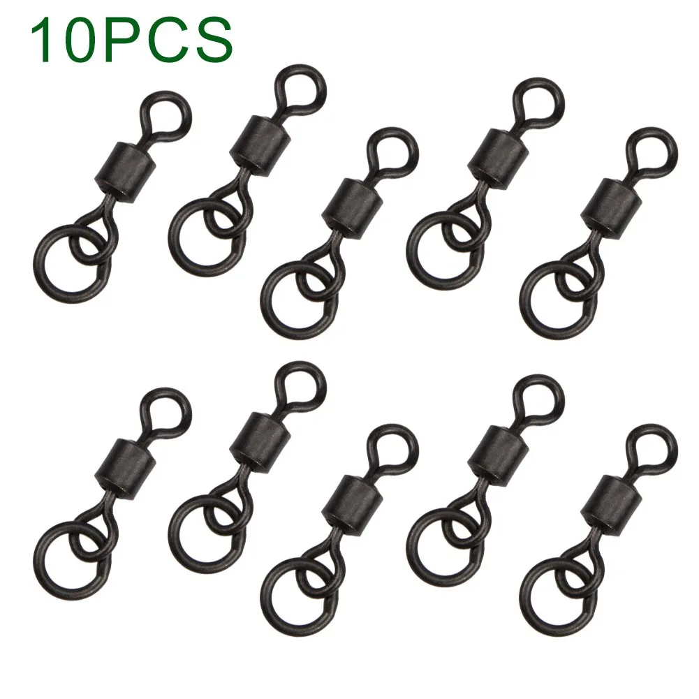 

10/20/50/100pcs Chod Swivel Size 8# Alloy Copper Carp Fishing Flexi Ring Swivels Fishing Accessories Pesca Iscas Tools