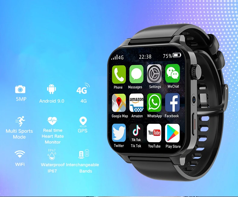 new arrival big screen 2inch full touch screen 4g lte luxury smart