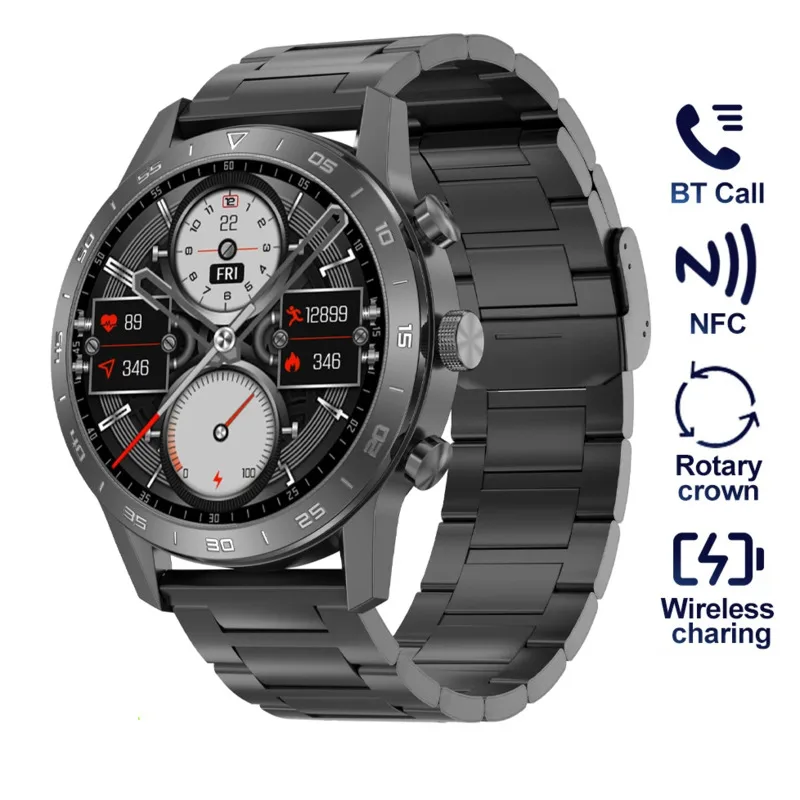 

2024 Smart Watch for Men Women Luxury Mechanical Style Smartwatch Fitness Bracelet Digital Wrist Watches NFC Wristwatch Clock