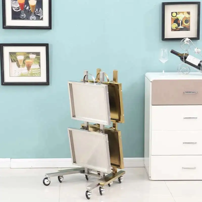 Cosmetic Hairdresser Tattoo Salon Trolley Stainless Medical Salon Trolley Barber Carrello Portaoggetti Furniture RR50ST