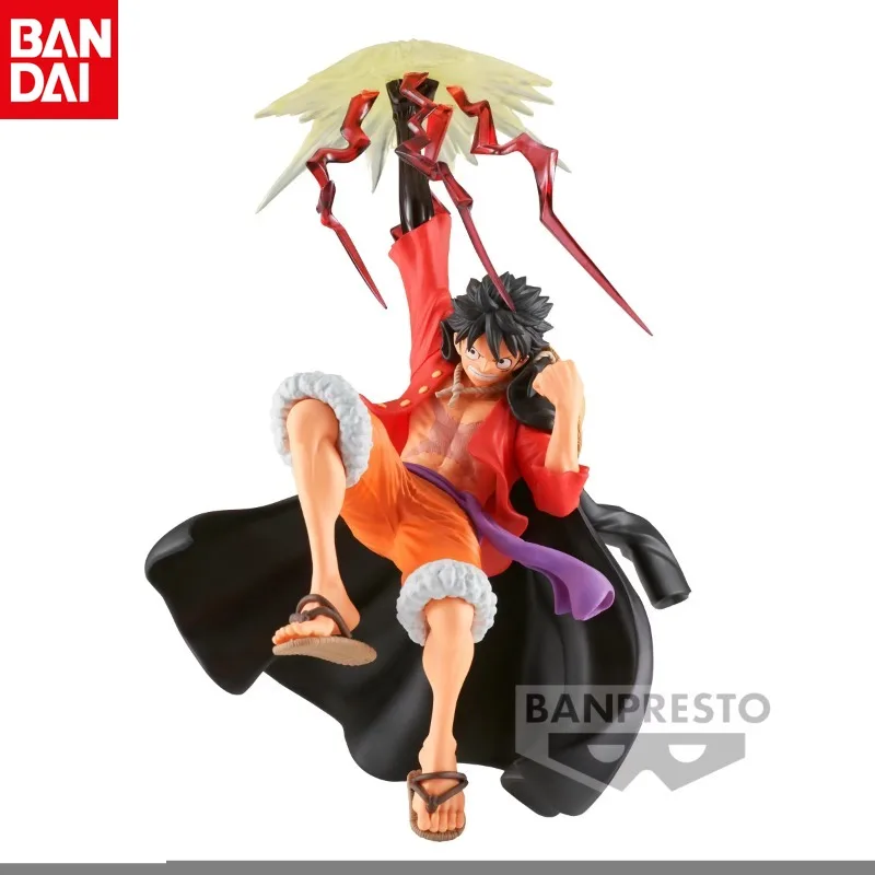 

Genuine Bandai One Piece Monkey D Luffy Flowery Cherry Dominating Effect Anime Figures Genuine Japanese Anime Desktop Decoration
