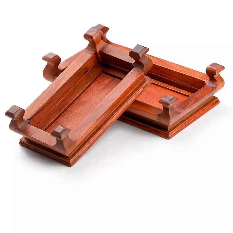 Solid Wood Base for Handicraft Display, Bonsai Bracket, Buddha Statue, Flower Pot, Natural Stone