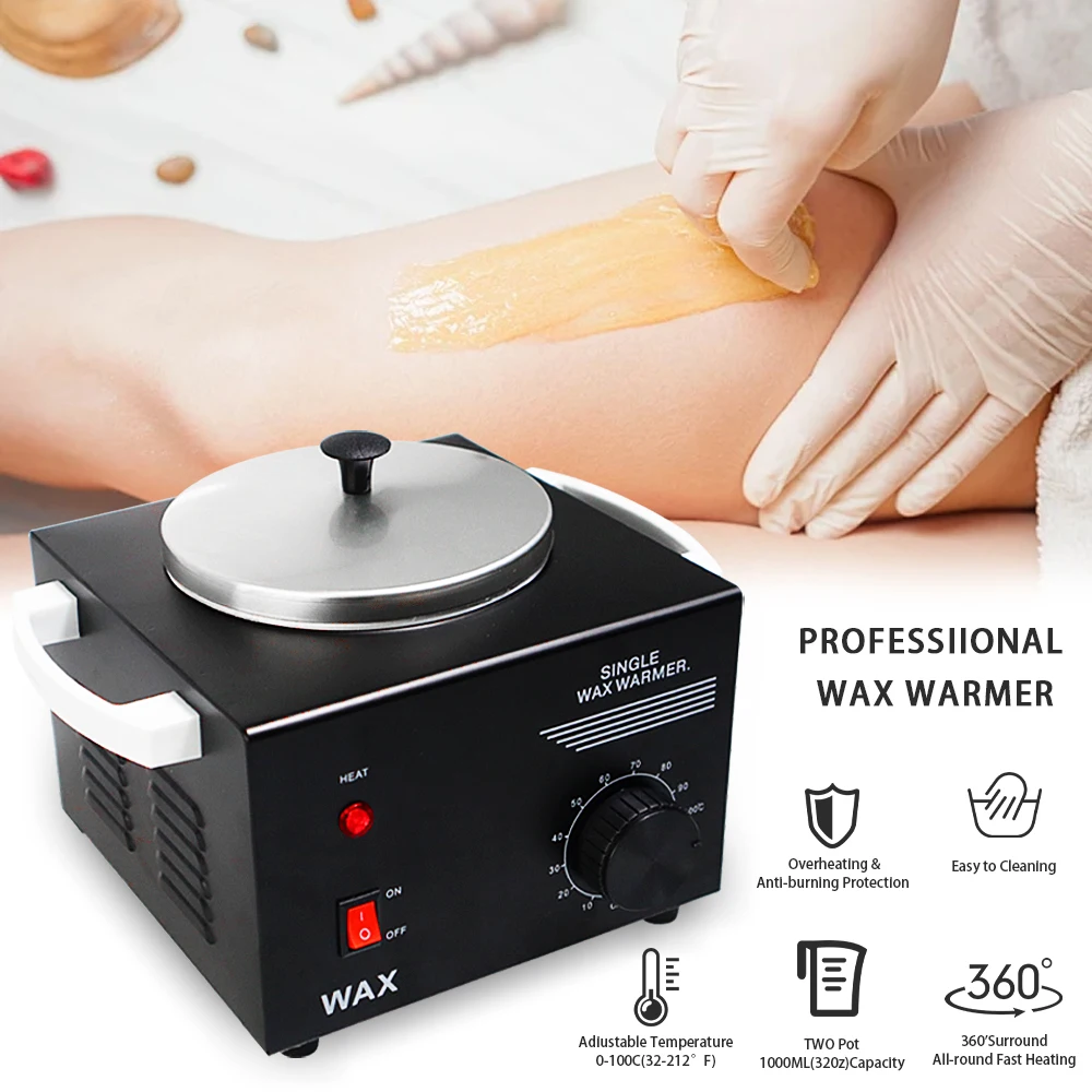 Wax Heater Electric Hair Removal Warmer Pot Machine Hands Feet Paraffin Wax Therapy Depilatory BeautyTool Adjustable Temperature 5