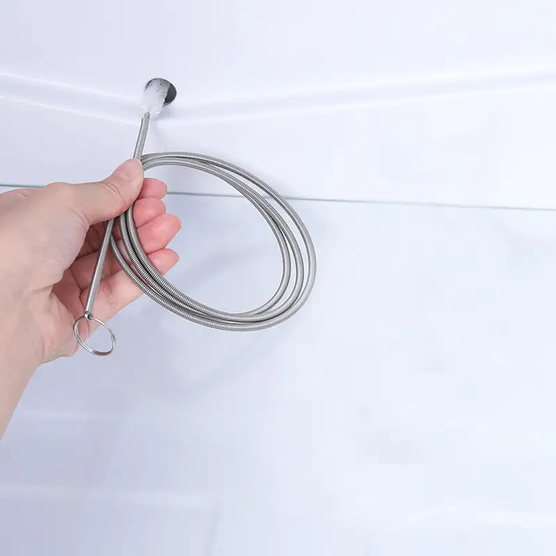 Refrigerator Drain Dredge Cleaning Set Long Flexible Refrigerator Scrub Brush Water Dredging Water Tube Cleaning Tool Coil Brush - Image 2