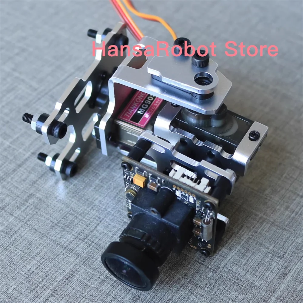 Metal Steering Engine Pan Tilt Bracket Sky End Fpv Head Tracking Dual Axis Model Camera 3