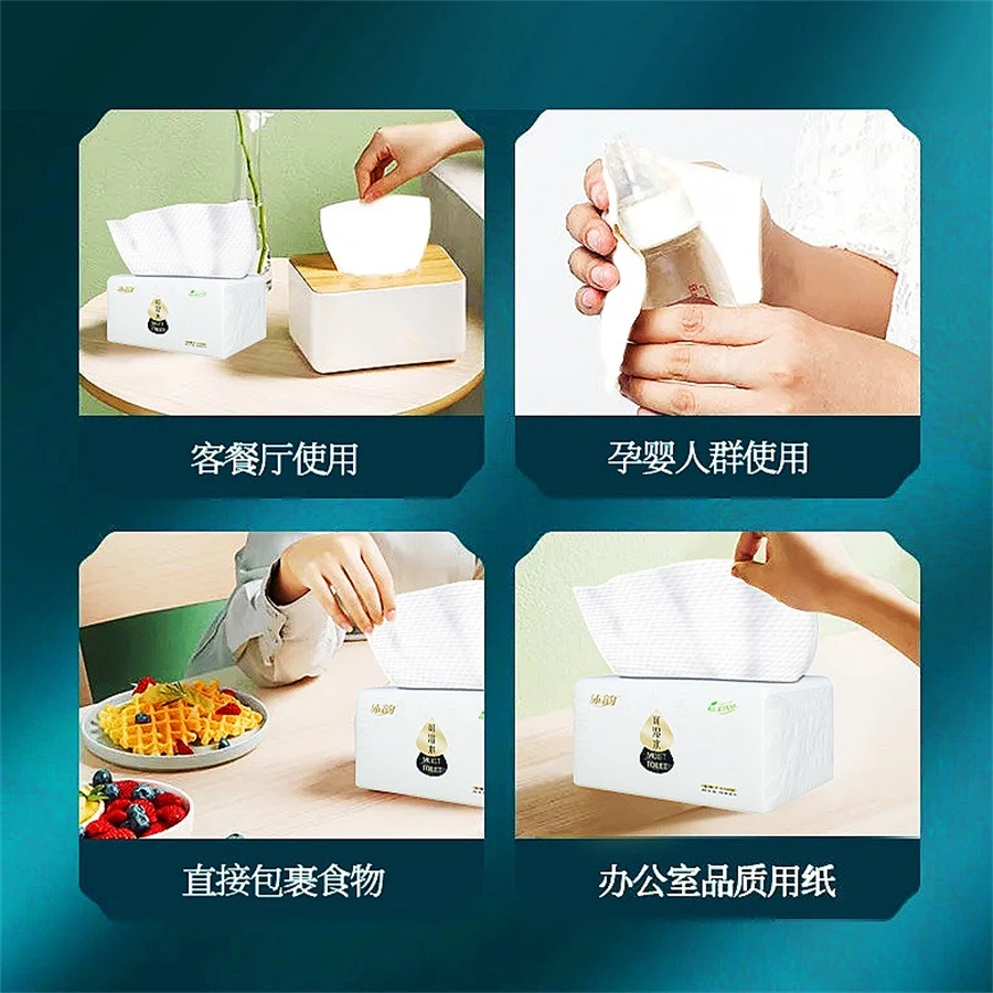 210pcs Paper Tissue Soft Facial Tissue 100% Pure Wood 3 Layer Bathroom Toilet Kitchen napkin
